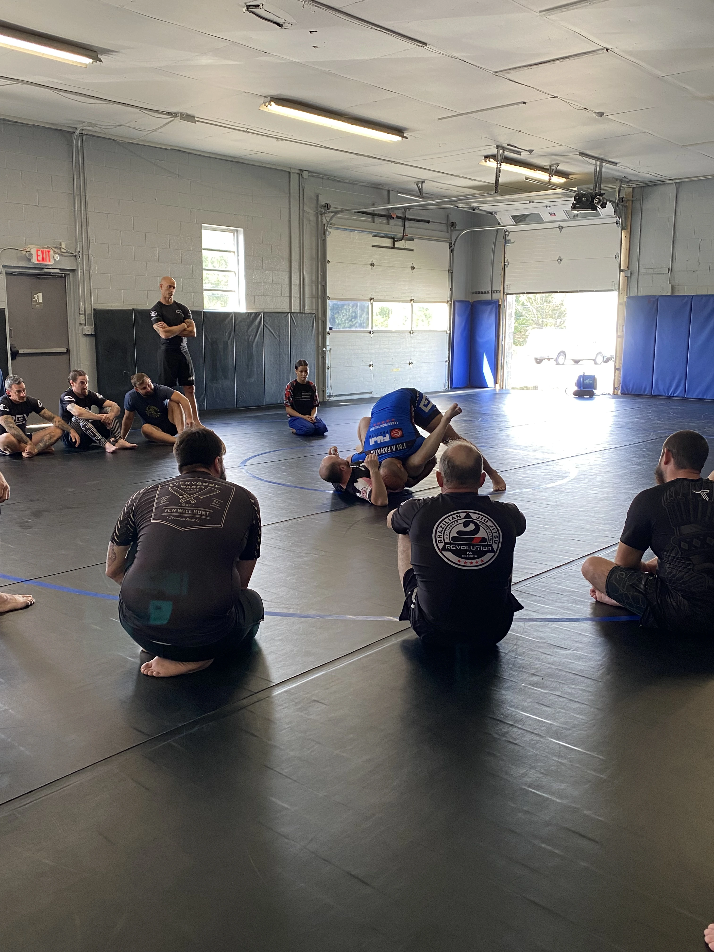Adult BJJ training at Revolution BJJ