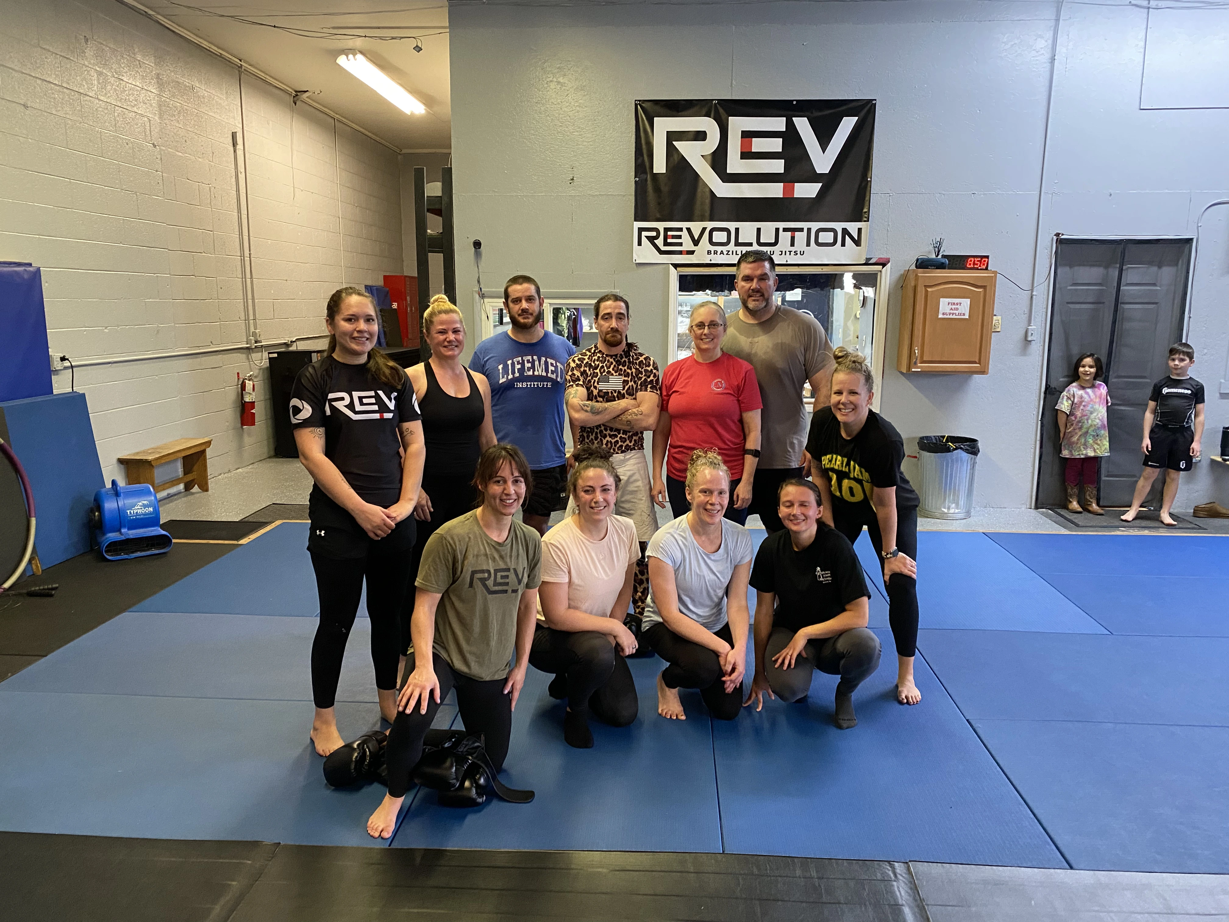 Cardio Kickboxing class at Revolution BJJ